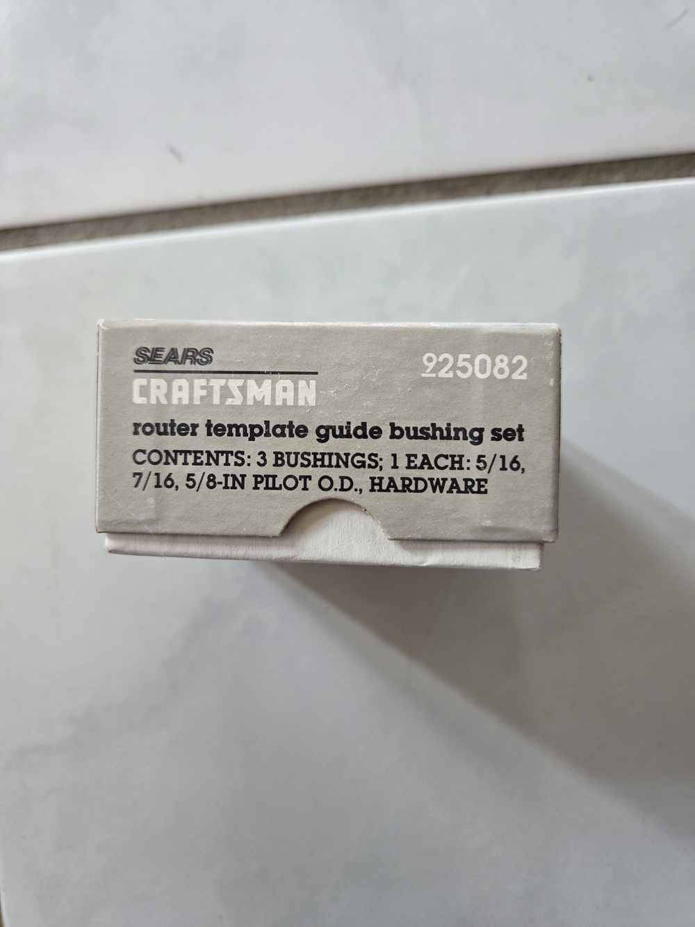 Craftsman Router Template Guide Bushing Set - White - Picture 2 of 3